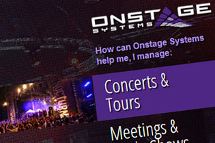 Onstage Systems Website